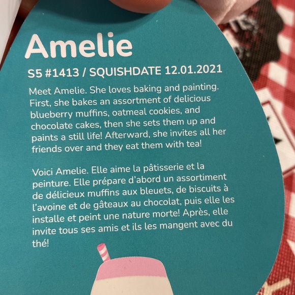 Squishmallows Amelie the strawberry milk - Picture 6 of 6